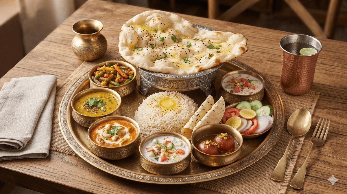 VEG THALI (Butter Nan)